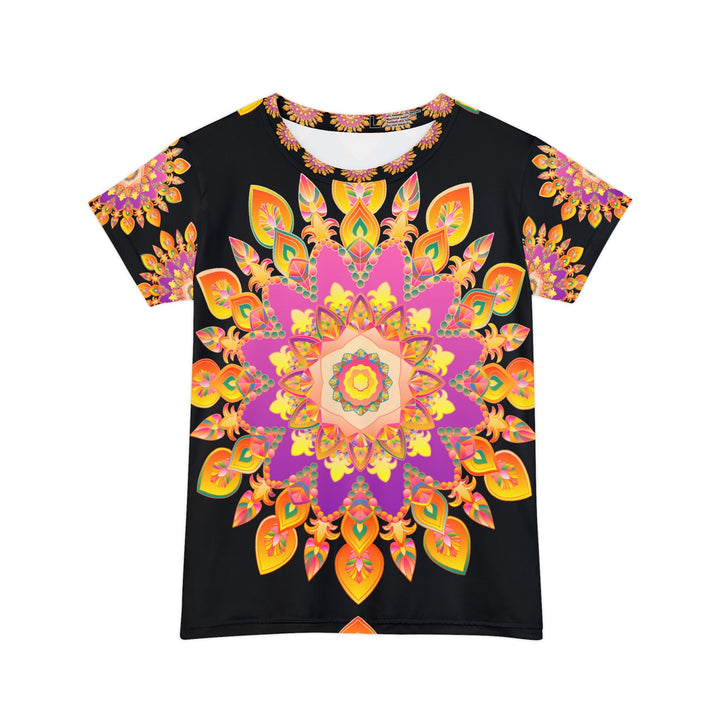 Rainbow Mandala Women's Short Sleeve T-Shirt All Over Prints - Blululi