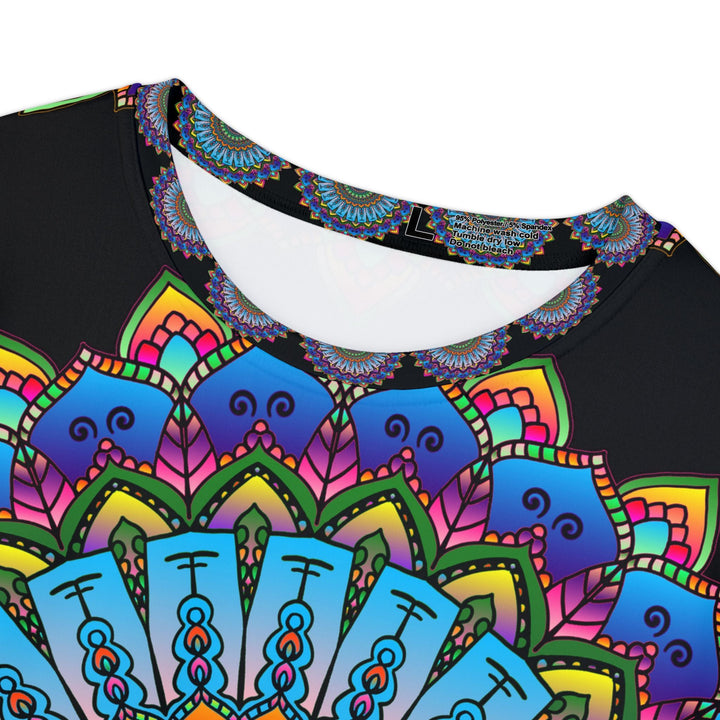 Rainbow Mandala Women's Short Sleeve T-Shirt All Over Prints - Blululi