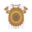 Rainbow Mandala Women's Short Sleeve T-Shirt All Over Prints - Blululi