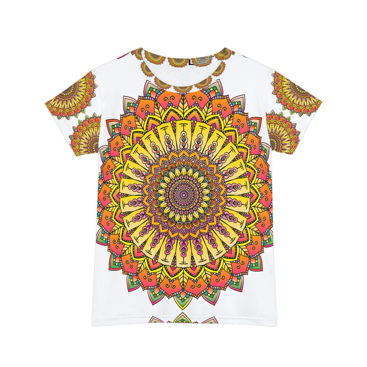 Rainbow Mandala Women's Short Sleeve T-Shirt All Over Prints - Blululi