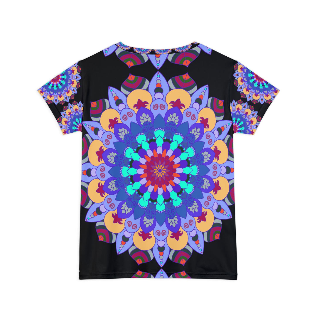 Rainbow Mandala Women's Short Sleeve T-Shirt All Over Prints - Blululi