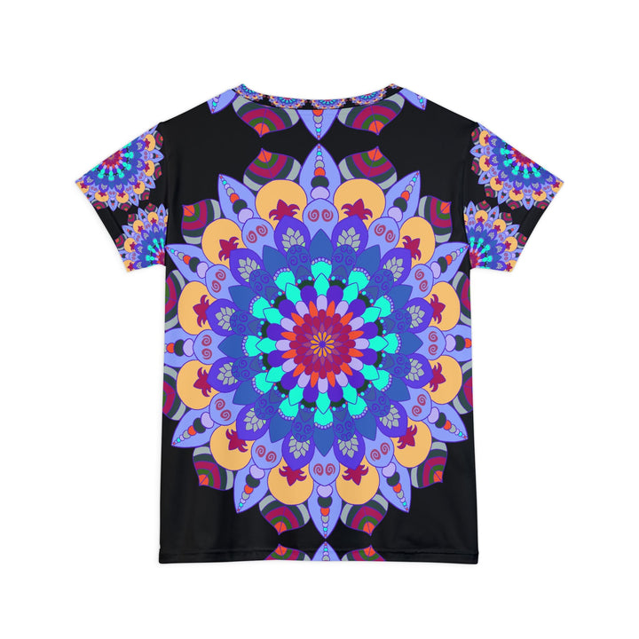 Rainbow Mandala Women's Short Sleeve T-Shirt All Over Prints - Blululi