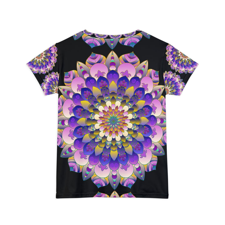 Rainbow Mandala Women's Short Sleeve T-Shirt All Over Prints - Blululi