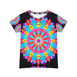 Rainbow Mandala Women's Short Sleeve T-Shirt All Over Prints - Blululi