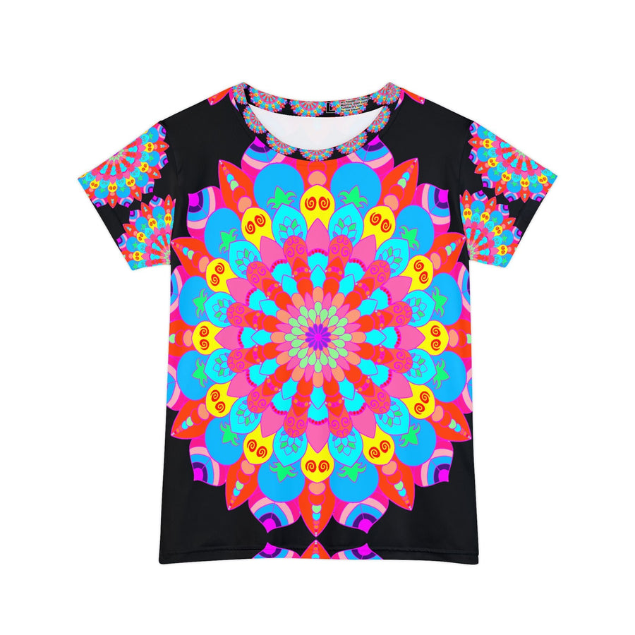 Rainbow Mandala Women's Short Sleeve T-Shirt All Over Prints - Blululi