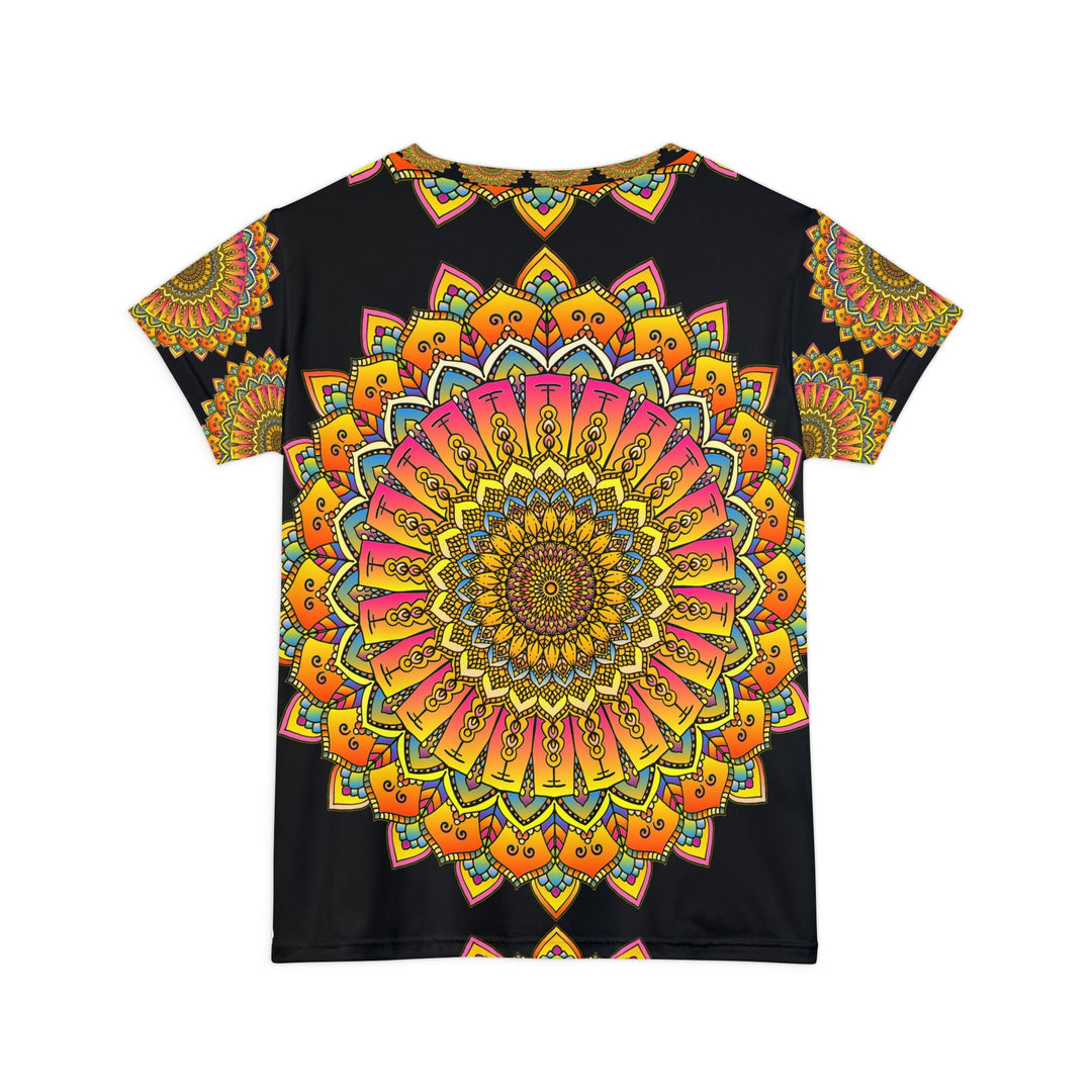 Rainbow Mandala Women's Short Sleeve T-Shirt All Over Prints - Blululi