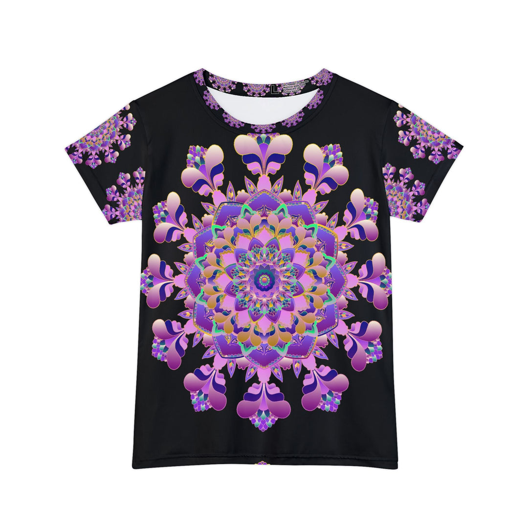 Rainbow Mandala Women's Short Sleeve T-Shirt All Over Prints - Blululi