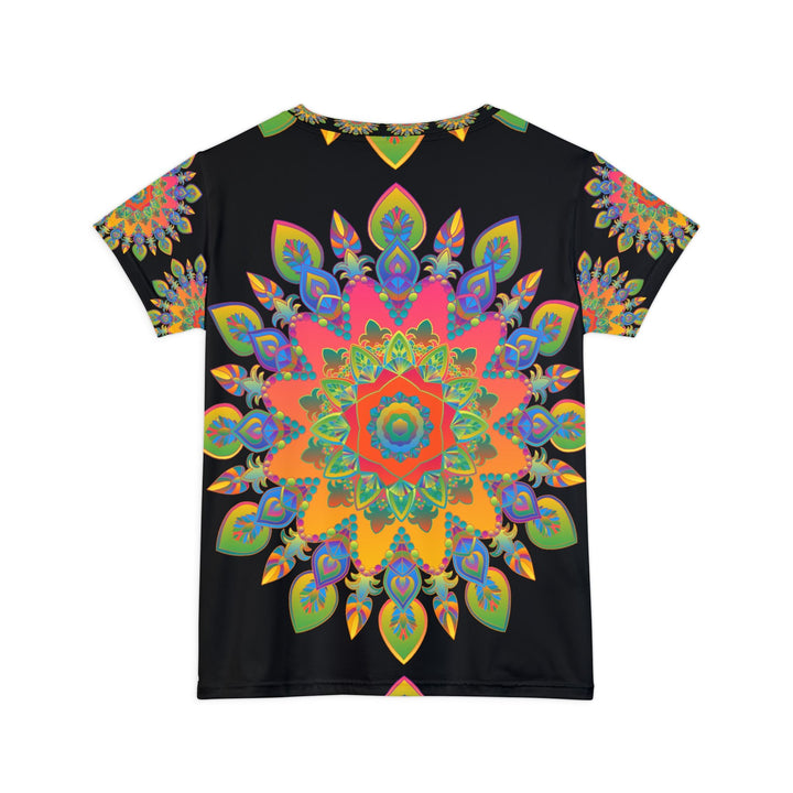 Rainbow Mandala Women's Short Sleeve T-Shirt All Over Prints - Blululi