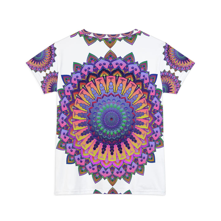 Rainbow Mandala Women's Short Sleeve T-Shirt All Over Prints - Blululi