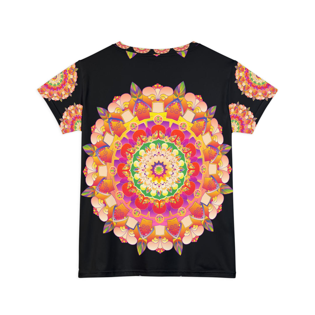 Rainbow Mandala Women's Short Sleeve T-Shirt All Over Prints - Blululi