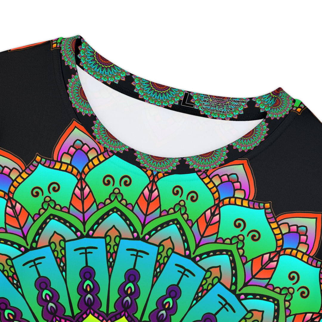 Rainbow Mandala Women's Short Sleeve T-Shirt All Over Prints - Blululi