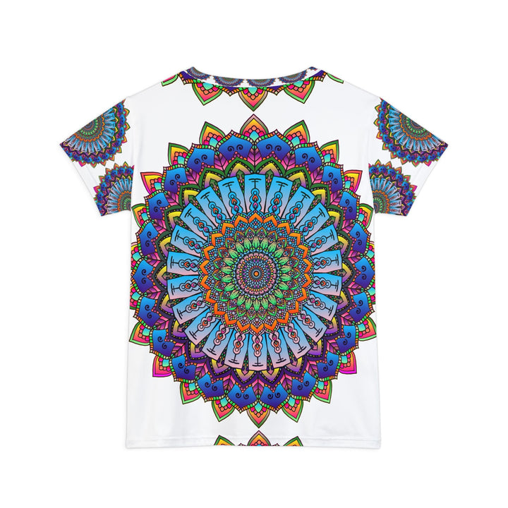 Rainbow Mandala Women's Short Sleeve T-Shirt All Over Prints - Blululi