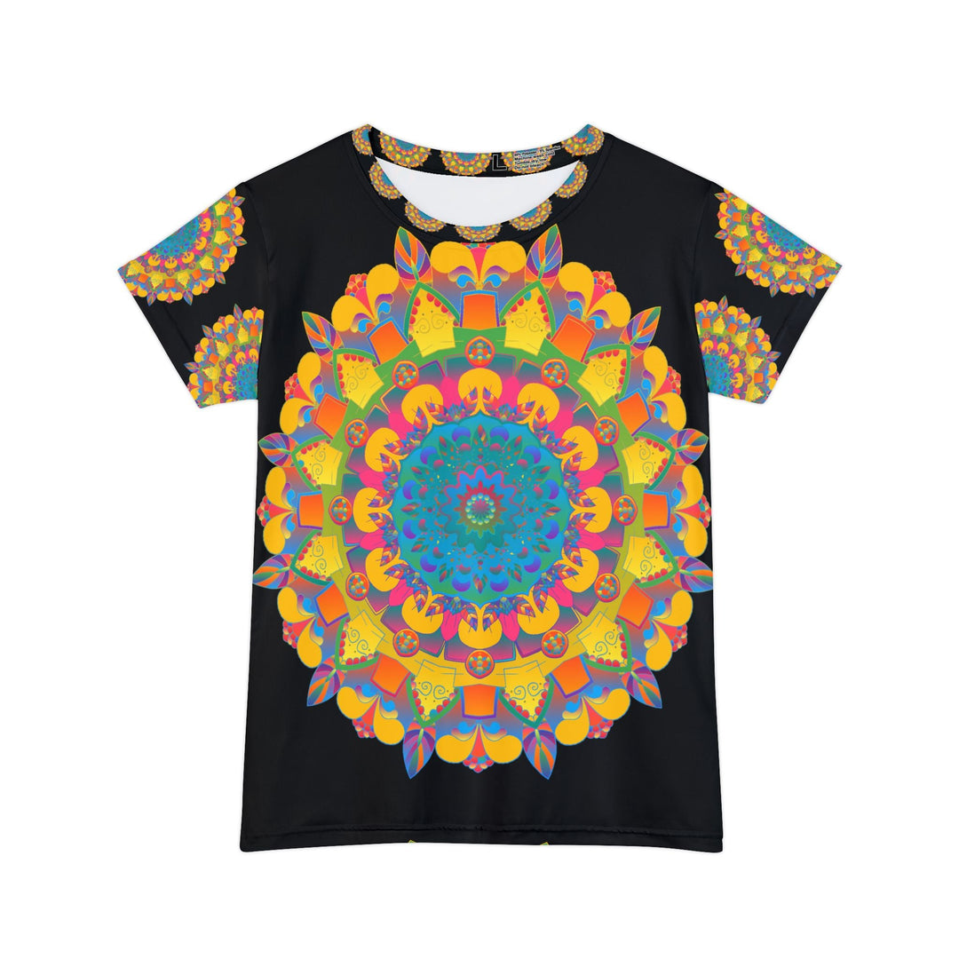 Rainbow Mandala Women's Short Sleeve T-Shirt All Over Prints - Blululi