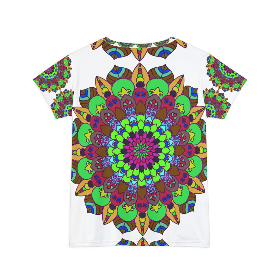 Rainbow Mandala Women's Short Sleeve T-Shirt All Over Prints - Blululi