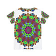 Rainbow Mandala Women's Short Sleeve T-Shirt All Over Prints - Blululi