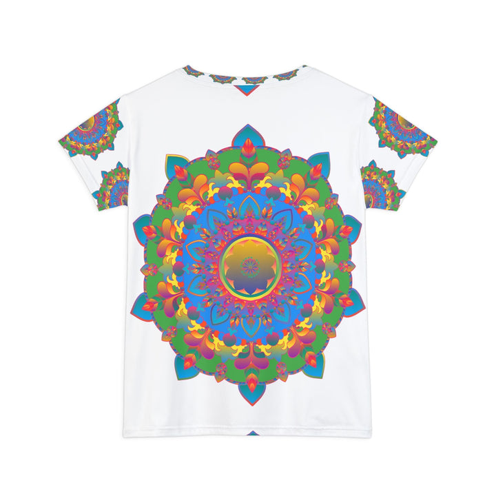 Rainbow Mandala Women's Short Sleeve T-Shirt All Over Prints - Blululi