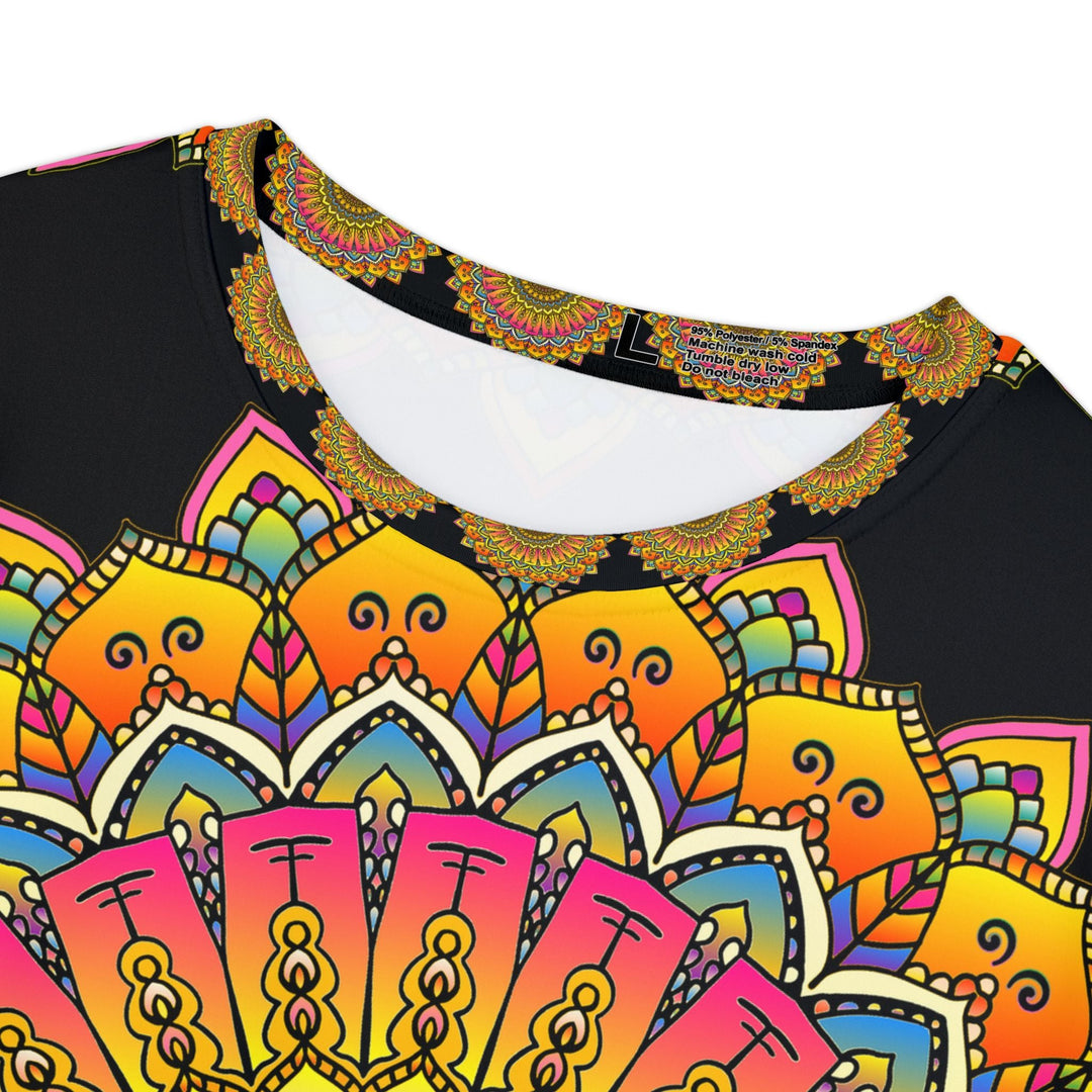 Rainbow Mandala Women's Short Sleeve T-Shirt All Over Prints - Blululi