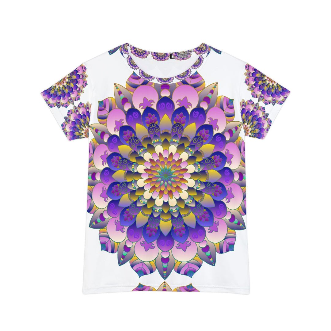 Rainbow Mandala Women's Short Sleeve T-Shirt All Over Prints - Blululi