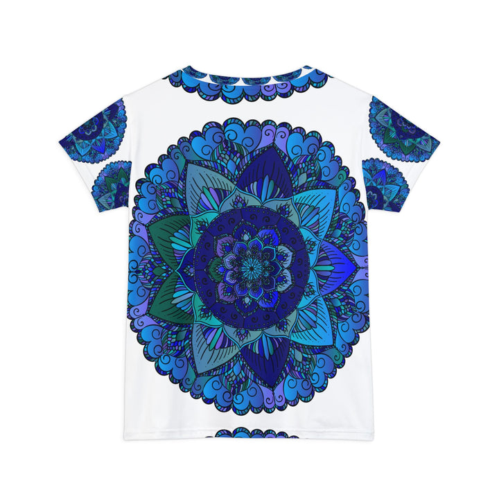 Rainbow Mandala Women's T-Shirt - Blue, Green, Purple All Over Prints - Blululi