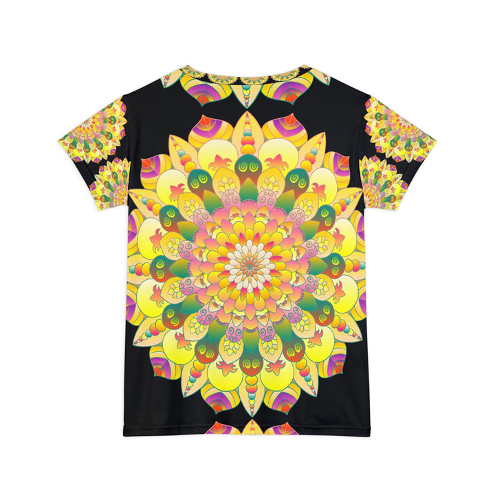 Rainbow Mandala Women's T-Shirt - Boho Art All Over Prints - Blululi