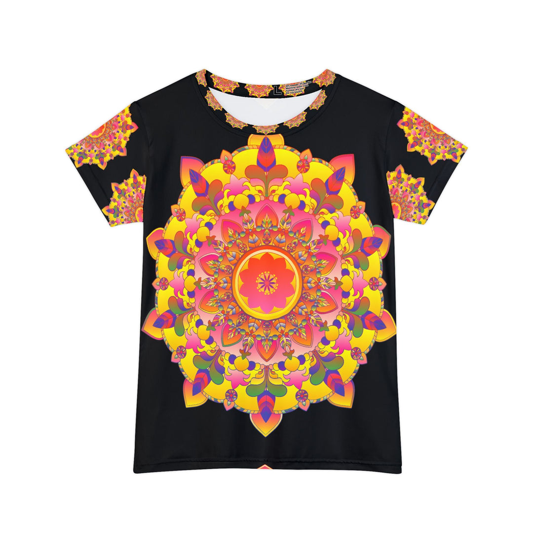 Rainbow Mandala Women's T-Shirt - Boho Art All Over Prints - Blululi