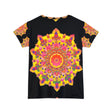 Rainbow Mandala Women's T-Shirt - Boho Art All Over Prints - Blululi