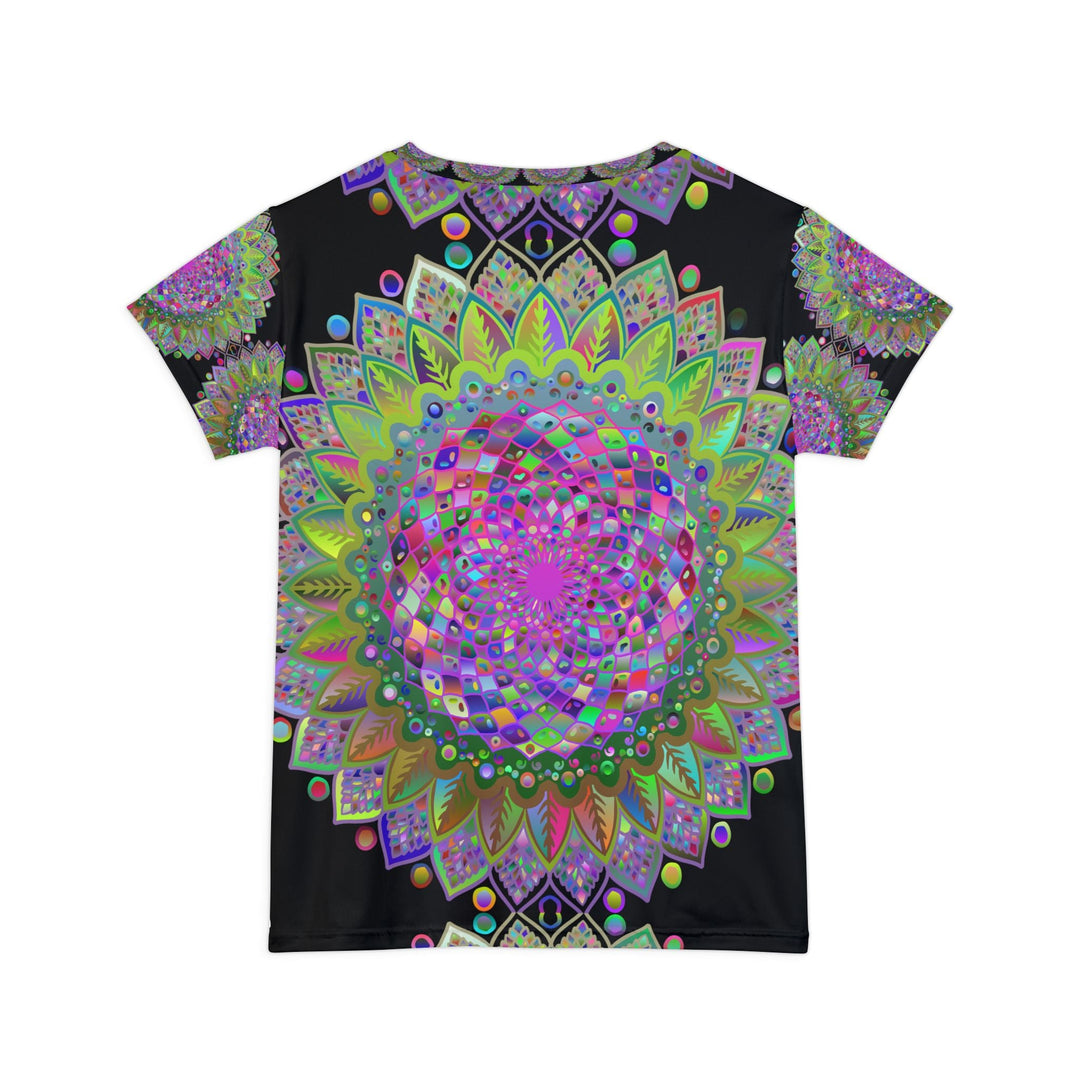 Rainbow Mandala Women's T-Shirt - Boho Art All Over Prints - Blululi