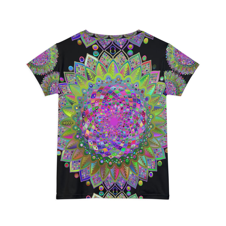 Rainbow Mandala Women's T-Shirt - Boho Art All Over Prints - Blululi