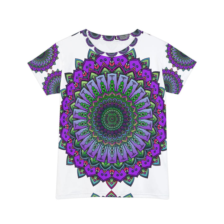 Rainbow Mandala Women's T-Shirt - Boho Art All Over Prints - Blululi