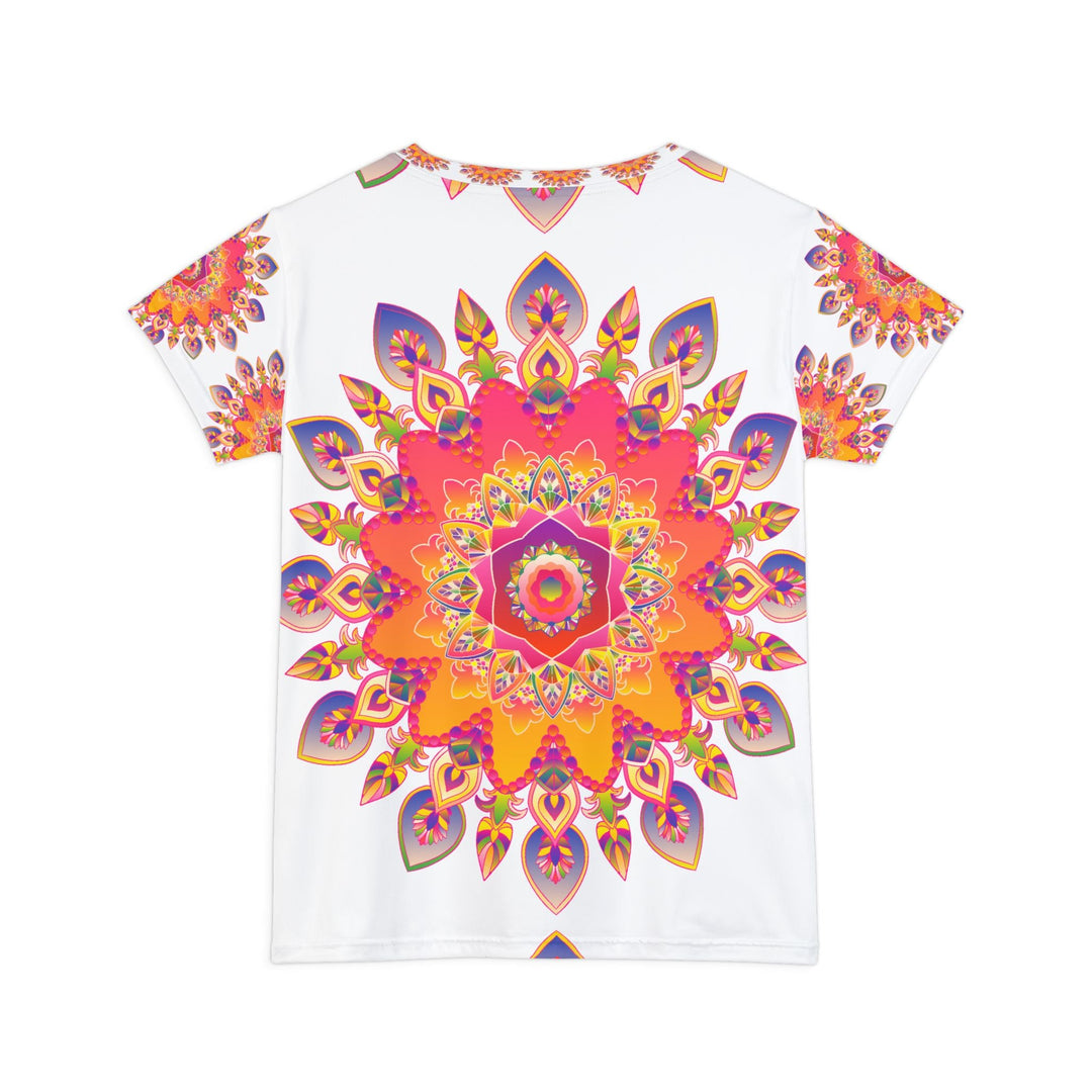 Rainbow Mandala Women's T-Shirt - Boho Art All Over Prints - Blululi