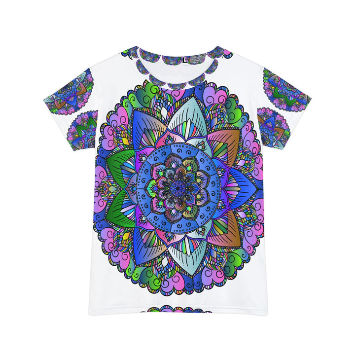 Rainbow Mandala Women's T-Shirt - Boho Art All Over Prints - Blululi