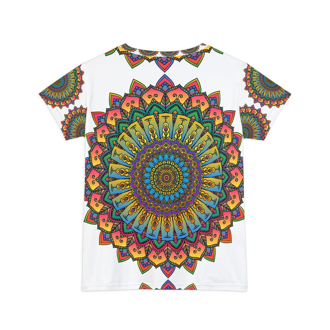 Rainbow Mandala Women's T-Shirt - Boho Chic All Over Prints - Blululi