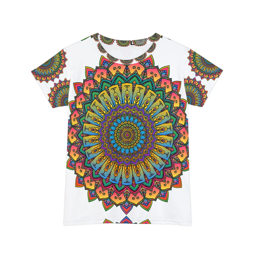 Rainbow Mandala Women's T-Shirt - Boho Chic All Over Prints - Blululi