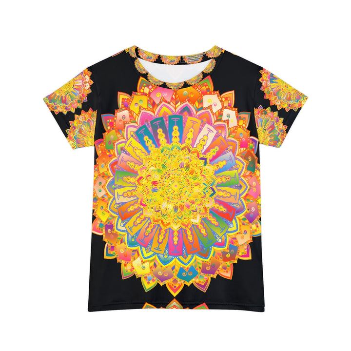 Rainbow Mandala Women's T-Shirt - Colorful Art All Over Prints - Blululi