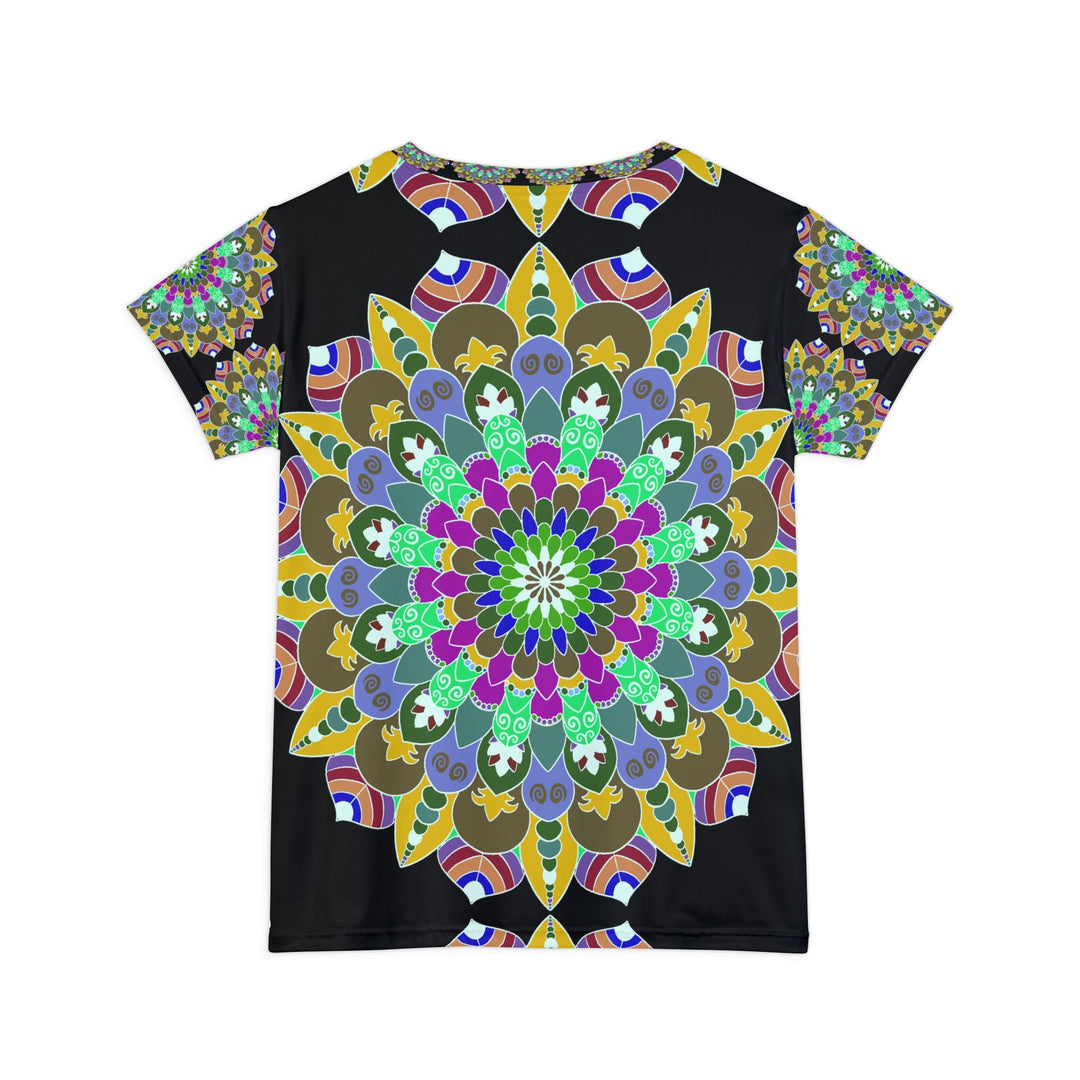 Rainbow Mandala Women's T-Shirt - Colorful Art All Over Prints - Blululi