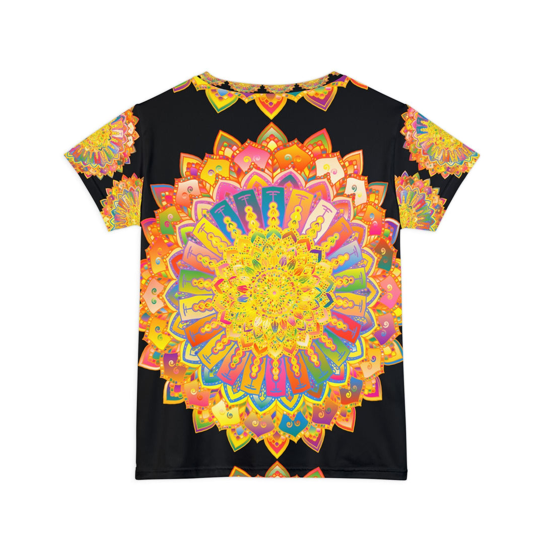 Rainbow Mandala Women's T-Shirt - Colorful Art All Over Prints - Blululi