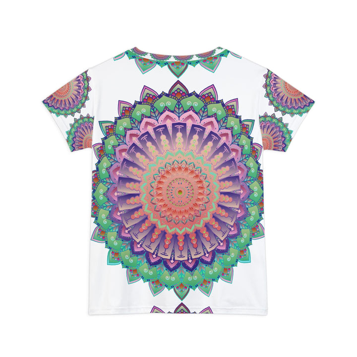 Rainbow Mandala Women's T-Shirt - Colorful Art All Over Prints - Blululi