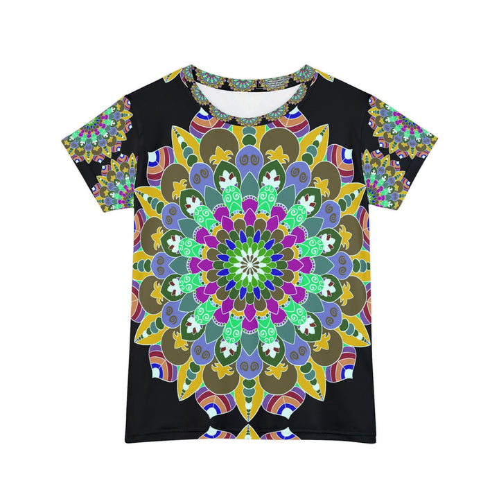 Rainbow Mandala Women's T-Shirt - Colorful Art All Over Prints - Blululi