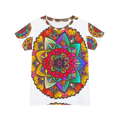 Rainbow Mandala Women's T-Shirt - Colorful & Boho All Over Prints - Blululi