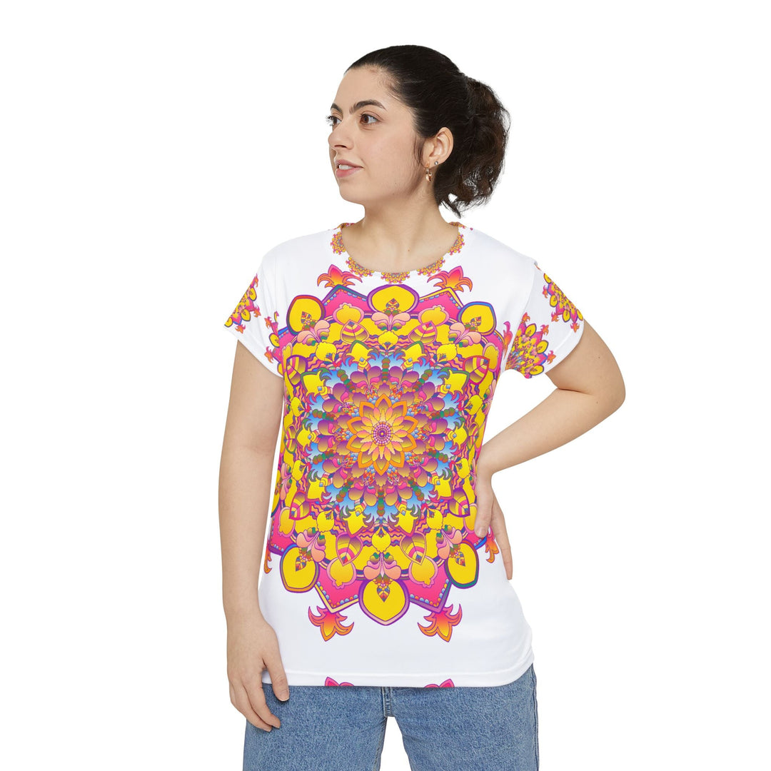 Rainbow Mandala Women's T-Shirt - Colorful & Boho All Over Prints - Blululi