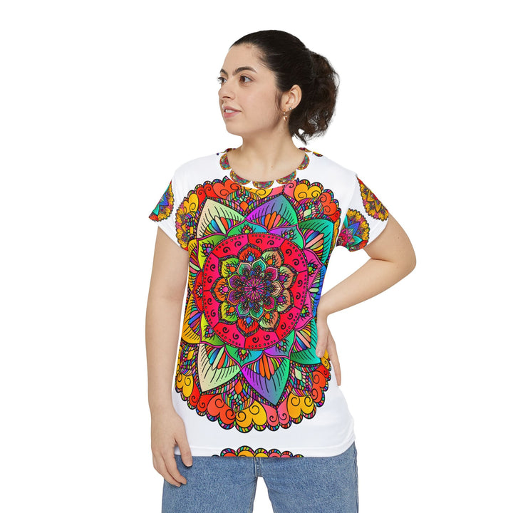 Rainbow Mandala Women's T-Shirt - Colorful & Boho All Over Prints - Blululi