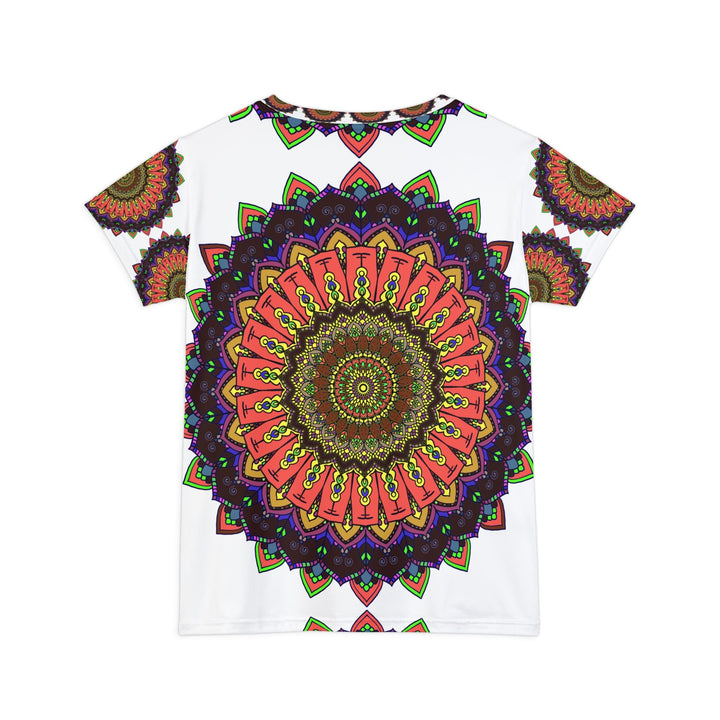 Rainbow Mandala Women's T-Shirt - Colorful Boho Design All Over Prints - Blululi