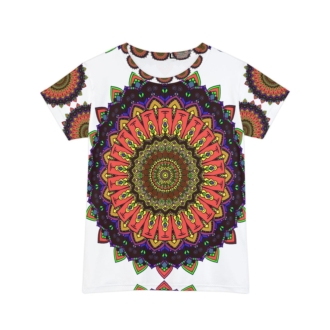 Rainbow Mandala Women's T-Shirt - Colorful Boho Design All Over Prints - Blululi