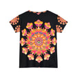 Rainbow Mandala Women's T-Shirt - Colorful Design All Over Prints - Blululi