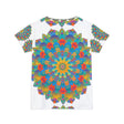 Rainbow Mandala Women's T-Shirt - Colorful & Intricate All Over Prints - Blululi