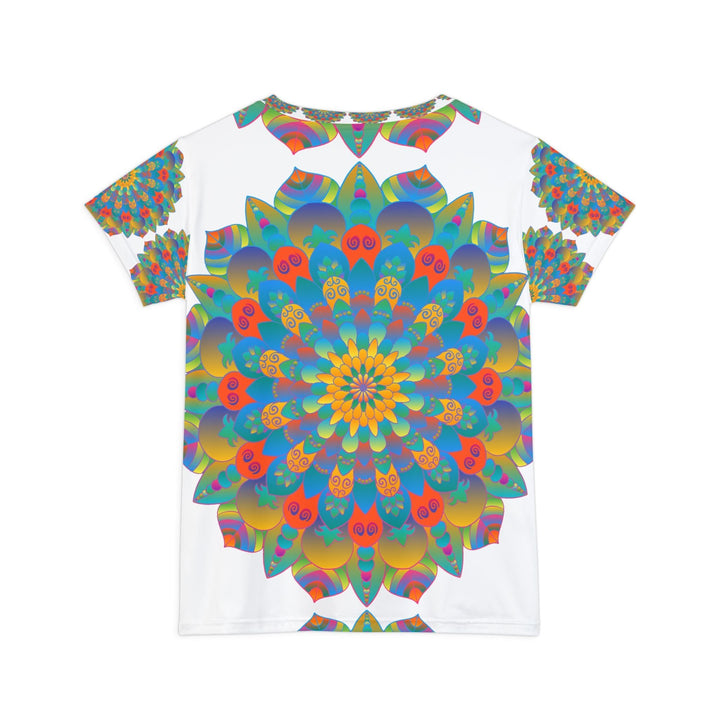 Rainbow Mandala Women's T-Shirt - Colorful & Intricate All Over Prints - Blululi