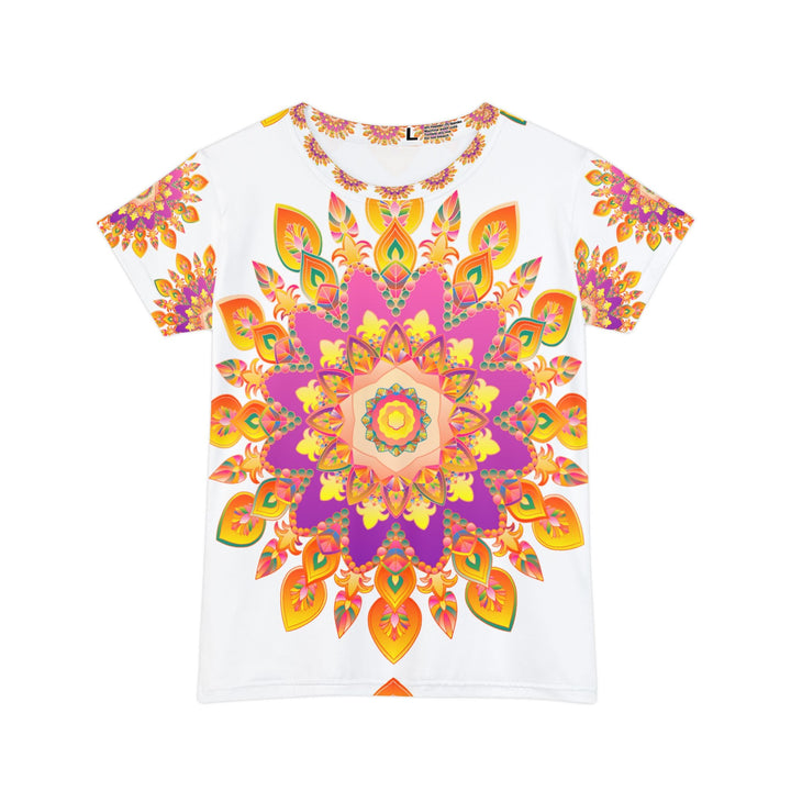 Rainbow Mandala Women's T-Shirt - Colorful & Intricate All Over Prints - Blululi