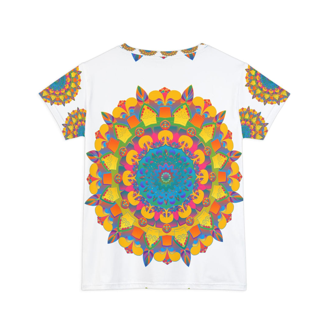 Rainbow Mandala Women's T-Shirt - Colorful & Intricate All Over Prints - Blululi