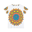 Rainbow Mandala Women's T-Shirt - Colorful & Intricate All Over Prints - Blululi