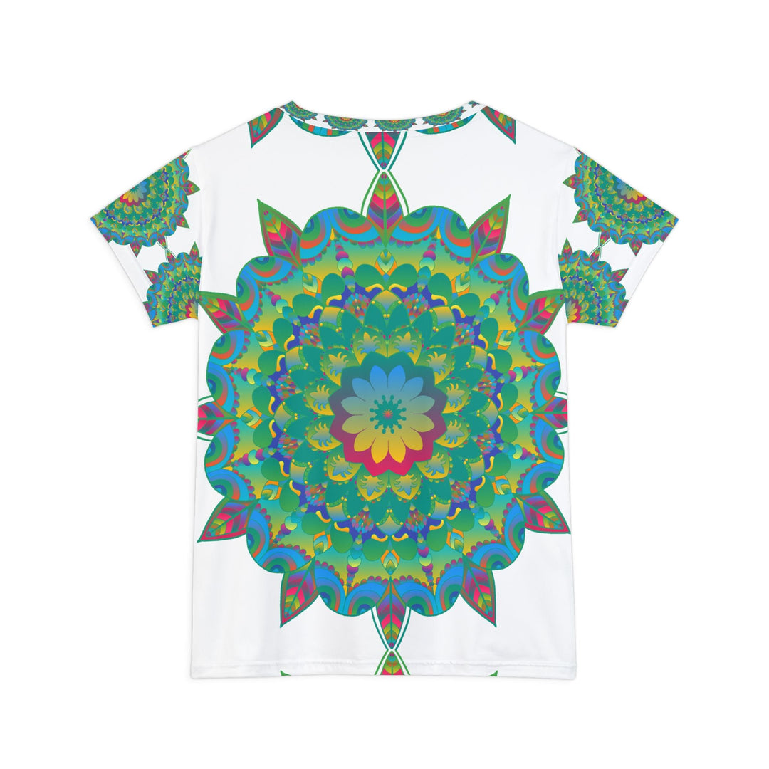 Rainbow Mandala Women's T-Shirt - Colorful & Intricate All Over Prints - Blululi